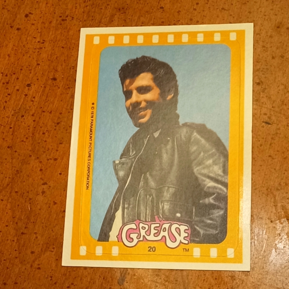 Grease 1978 Sticker/ Trading Card #20
